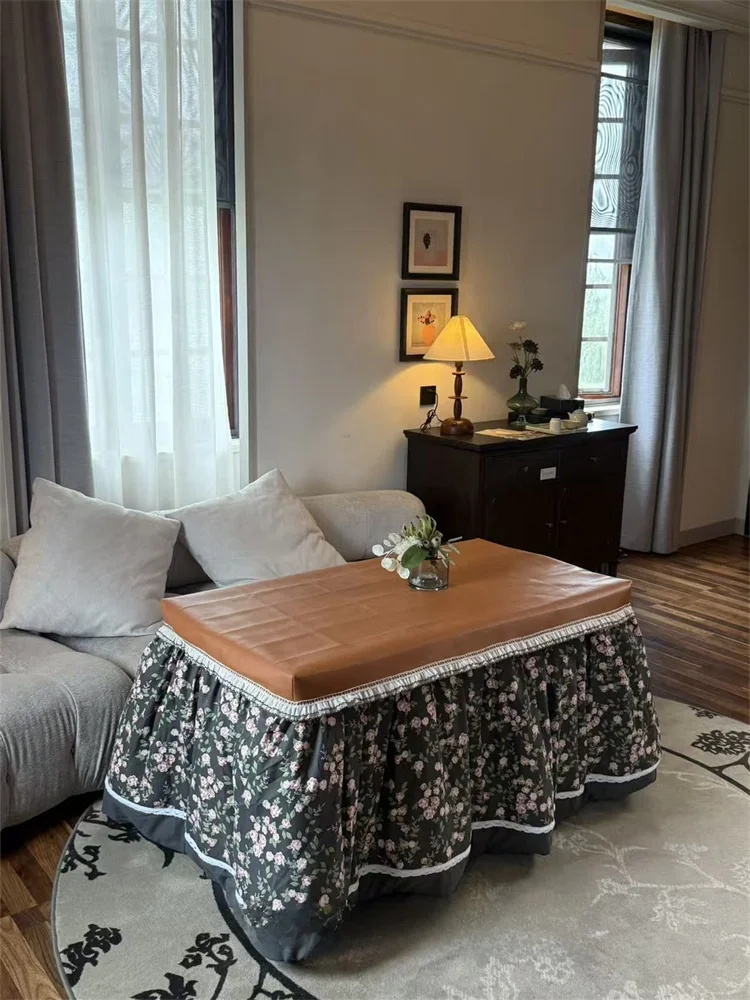 

Высокотемпературная прямоугольная кожаная скатерть, роскошный подогрев, чайный столик, чехол для офисного стола, водонепроницаемый маслостойкий