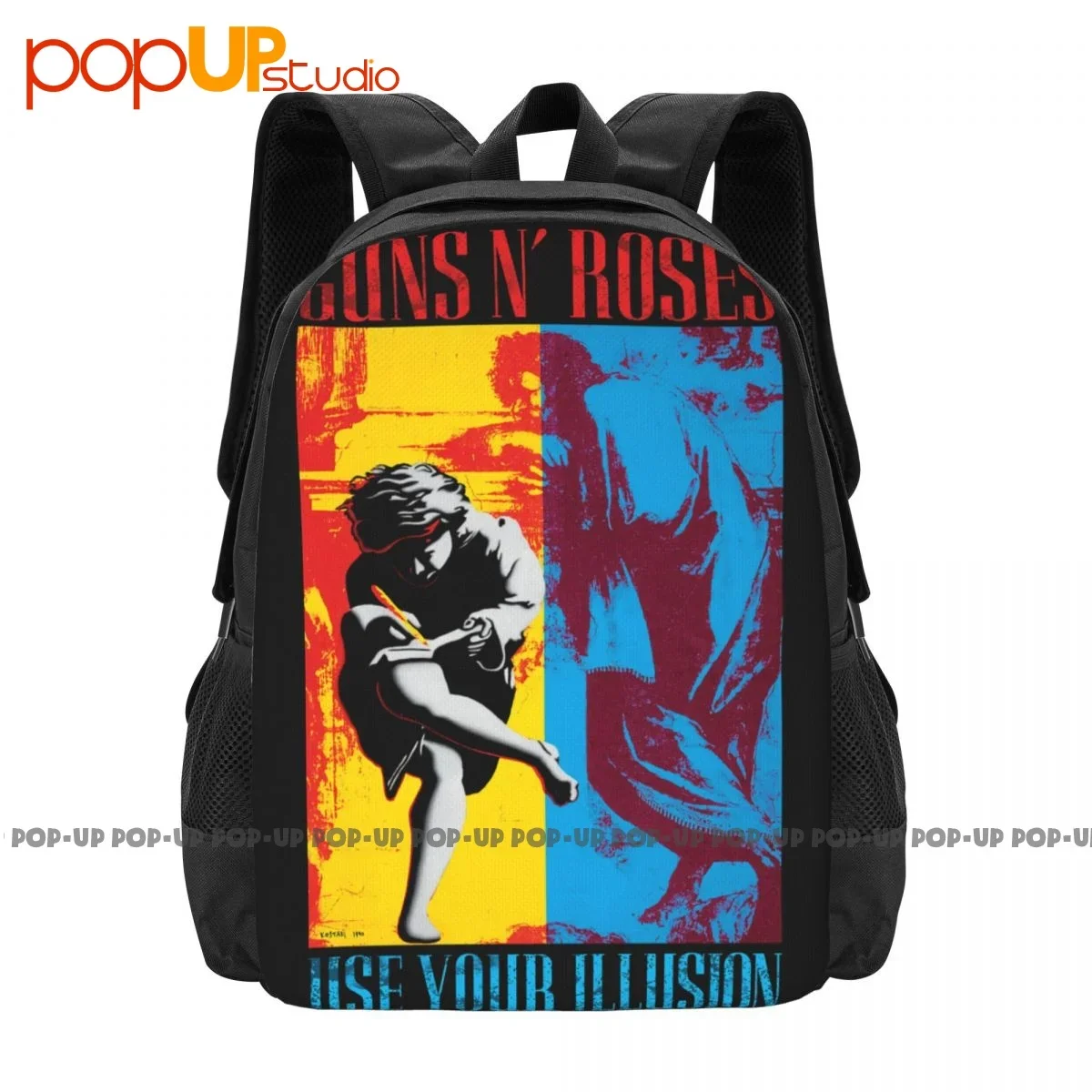 Guns N Roses Mochila de Grande Capacidade, Art Print Storage Bag, Corrida ao ar livre Bookbag, Use sua ilusão