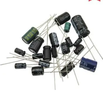 1set Of 120pcs 12 Values 0.22UF-470UF Aluminum Electrolytic Capacitor Assortment Kit Set Pack 0.47/1/2.2/4.7/10/22/33/47/100/220