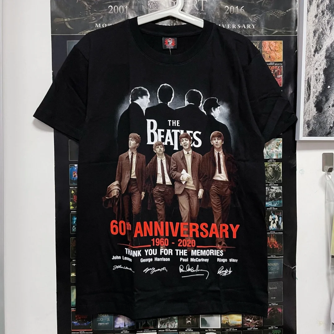 The Beatles Retro Rock Band T-Shirt Spring Fashion Sports Cotton Women's Men's T-Shirt Children's Clothing Tee Y2k Summer