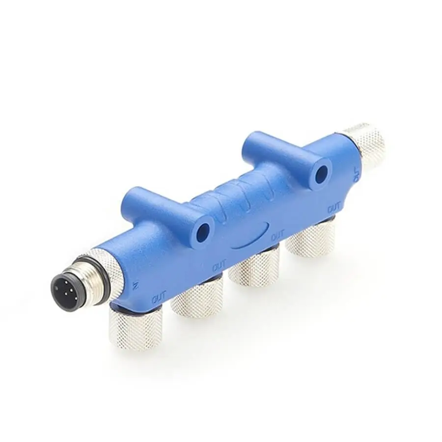 NMEA 2000 Compatible Micro 4 Way T Piece M12 5 Pin 5 Female to 5 Pin Male 