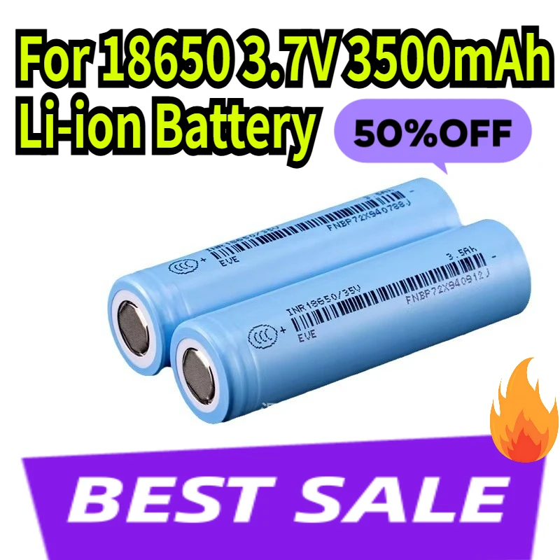 

Литий-ионный аккумулятор 18650 3.7В 3500мАч для фонариков и пультов дистанционного управления.