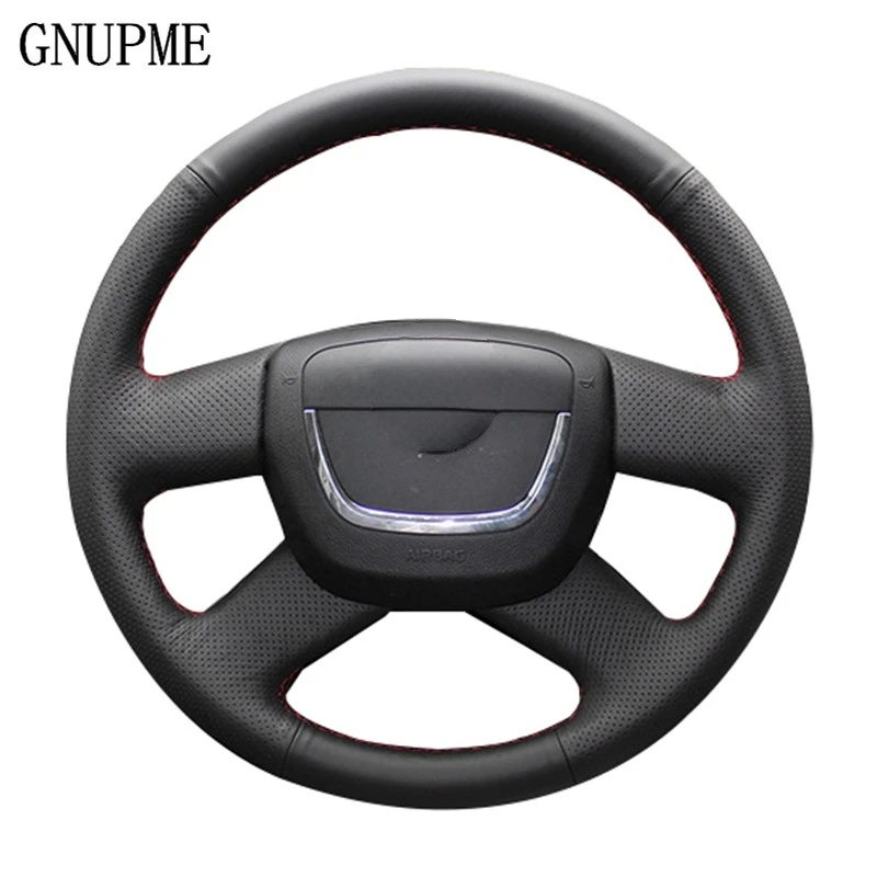 Artificial Leather Black  Car Steering Wheel Cover for Skoda Octavia Superb 2012 Yeti 2009-2013 Fabia Skoda Octavia a5 2012 2013