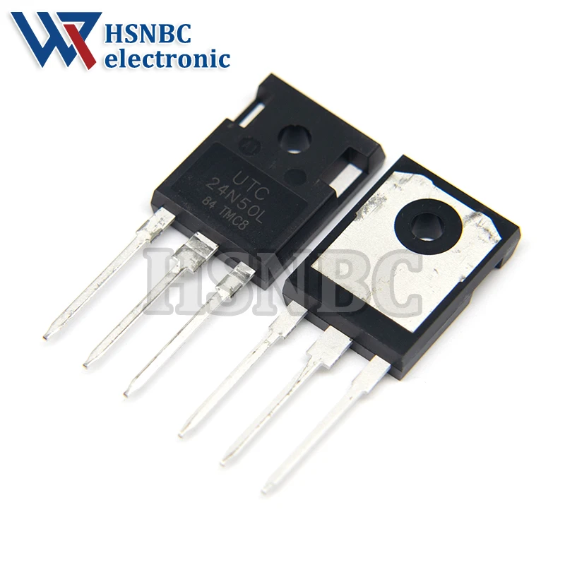10PCS UTC24N50L 24N50L 24N50 TO-247 24A 500V N-channel Power MOSFET Transistor 100% New Original