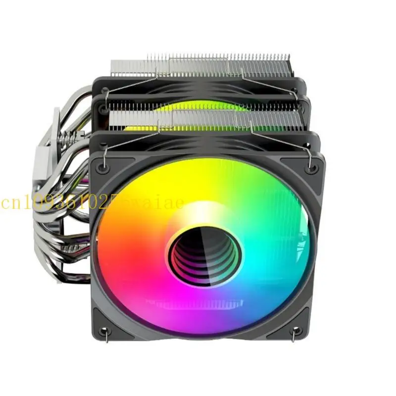 652F FUNZIONE QUIVAMENTE REVOLTER AIR CPU Altezza 145 mm Tubo 6termici 4pin PWM Controllo Argb Luce per LGA1851/1700/1200/115X