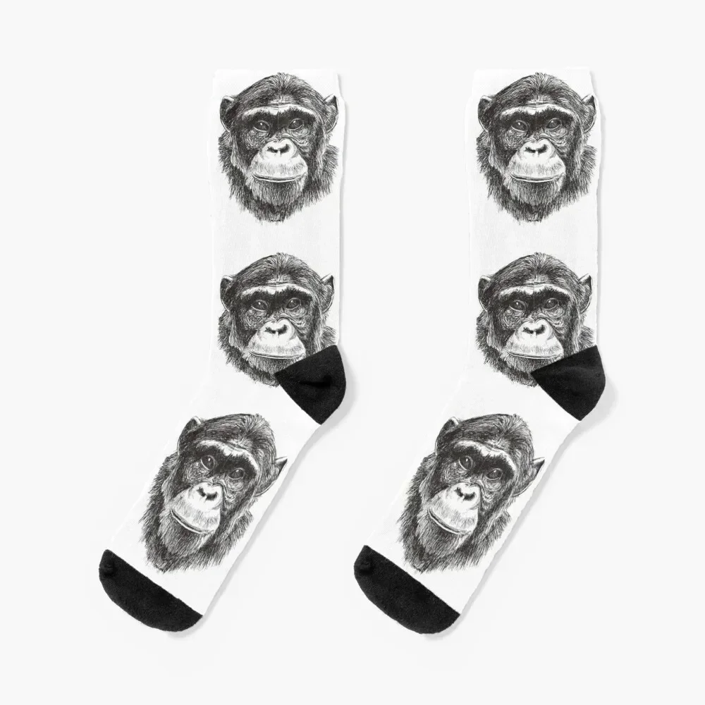 

Chimpanzee Socks FASHION cartoon floral christmass gift Women's Socks Men's