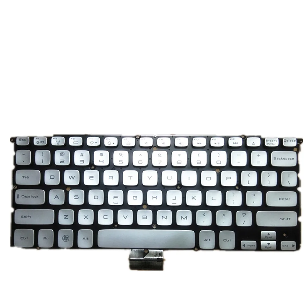 Laptop Keyboard For DELL XPS 14 L412Z US UNITED STATES edition Colour Silver PK130O11A21 NSK-L60BC 9Z.N7NLN.001 With Backlight
