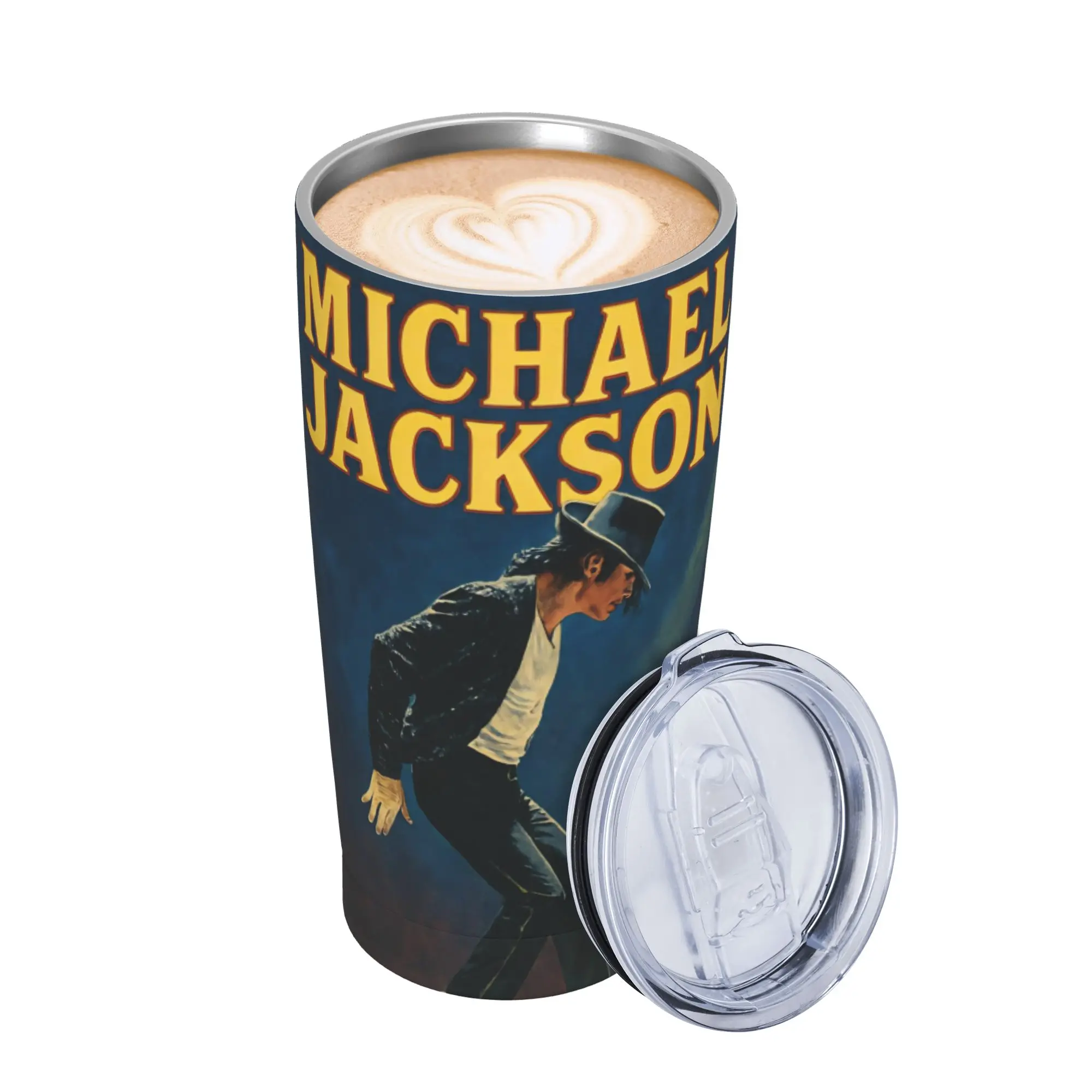 Singer Michael Jacksons MJ Tour 2026 Tumbler Vacuum Insulated  Coffee Cups Vacuum Flask Travel Outdoor Mugs Spill Proof 20oz