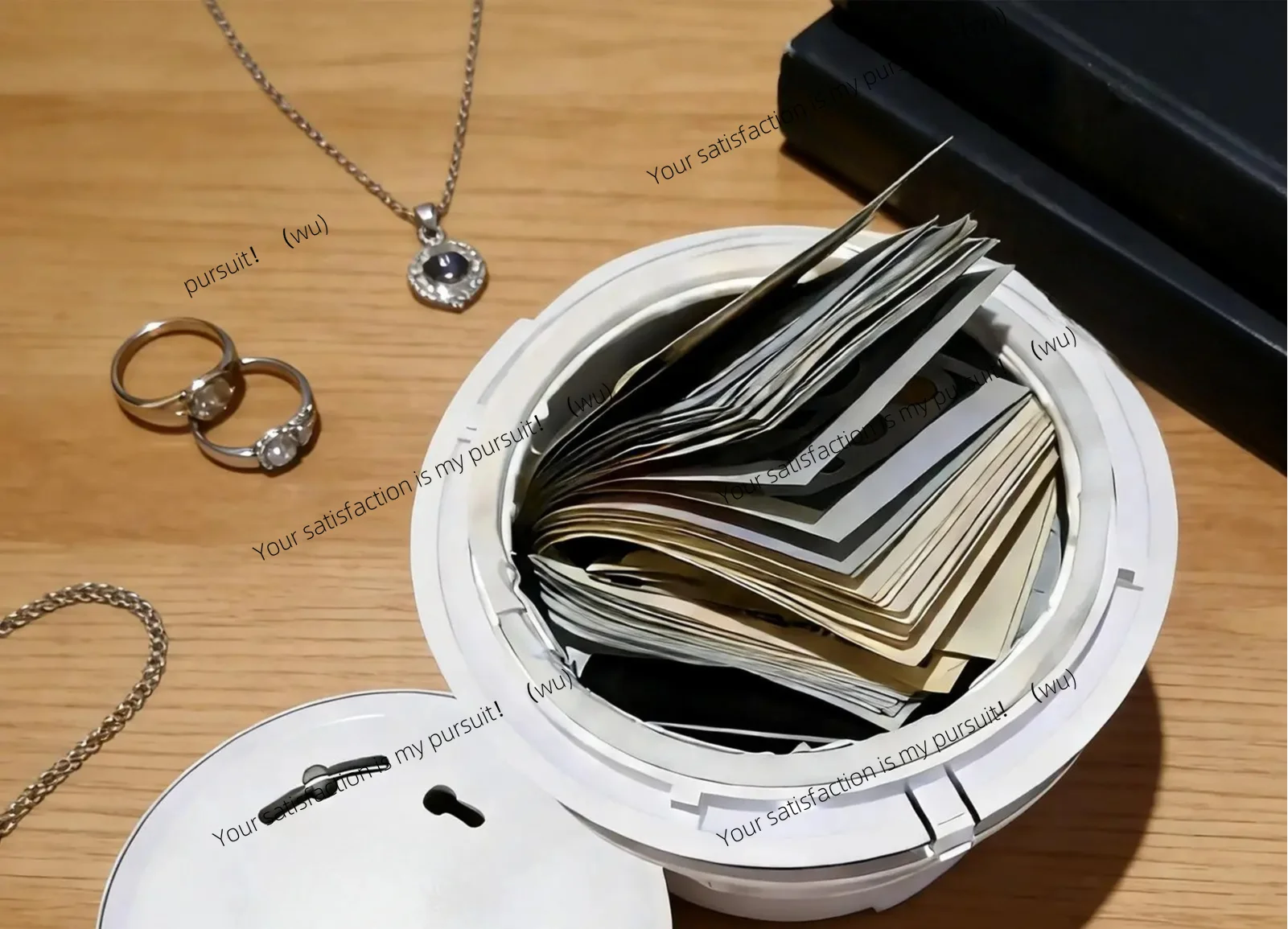 For Rings Necklaces Money Jewelry Homeowners Bedroom Hiddens Secret Safe Box Discreet Valuables Hider Home Dorm Office Storage