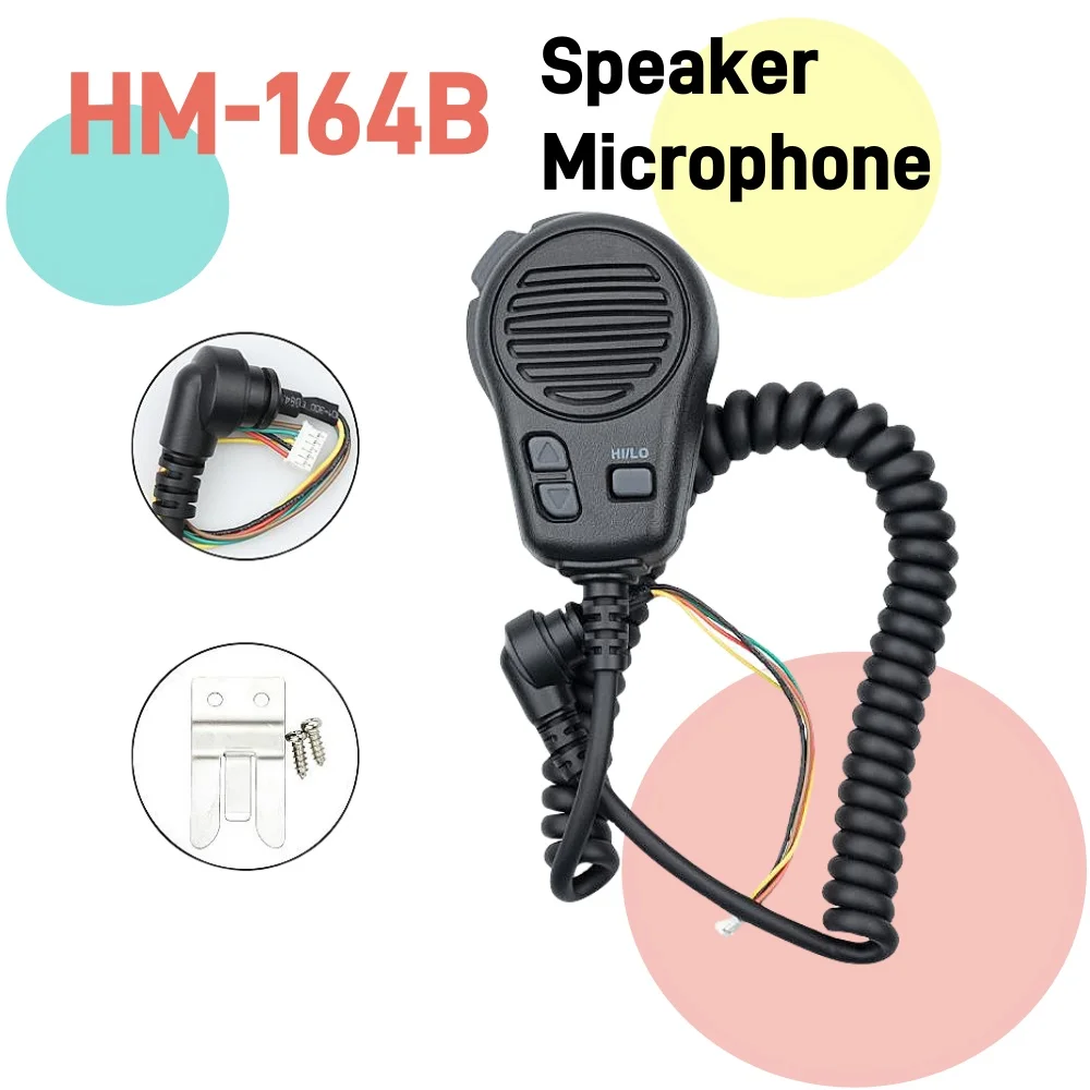 

2024 NEW HM-164B HM164B Speaker Microphone PTT for ICOM IC-M45 IC-M59 IC-512 IC-M412 IC-M304 IC-M200 Marine Two Way Ham Radio