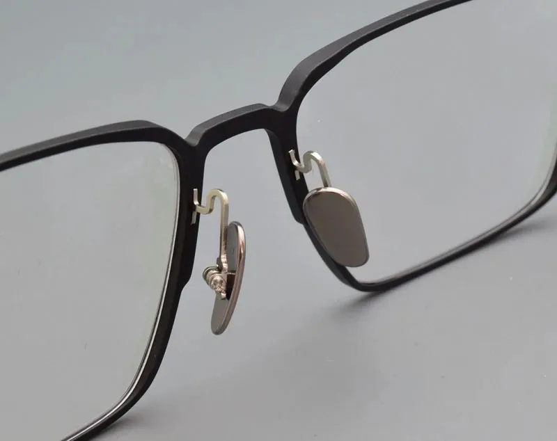 Ultraleichte Vollformat-Brille aus reinem Titan, Aluminium, Myopie für Männer, optische Brillen mit Sehstärke, hochwertig, 53 18 – Detail 4