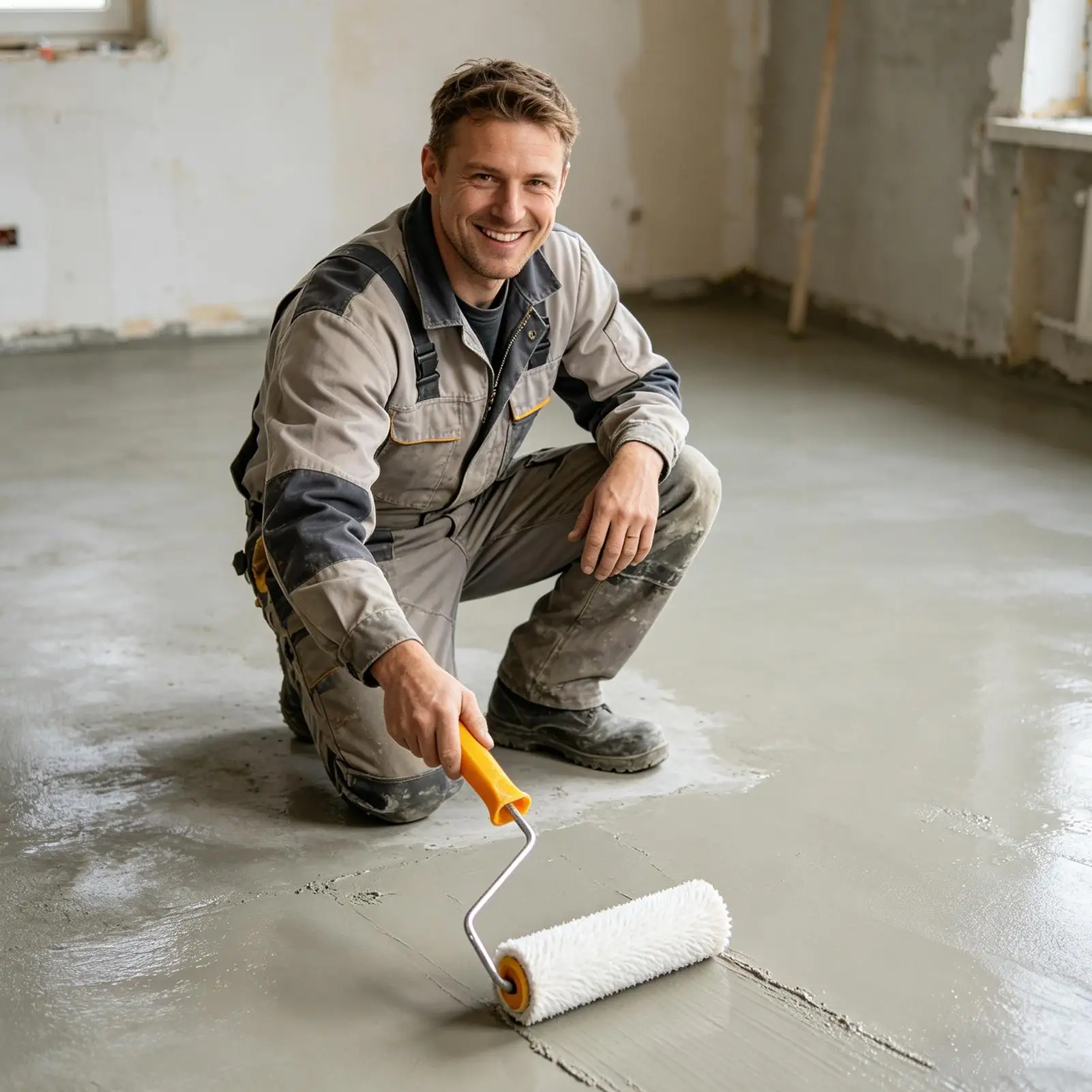 Self Leveling Roller 9in Multifunctional Floor Screeding Tools Concrete Self Leveler Roller For Cement Concrete Paint