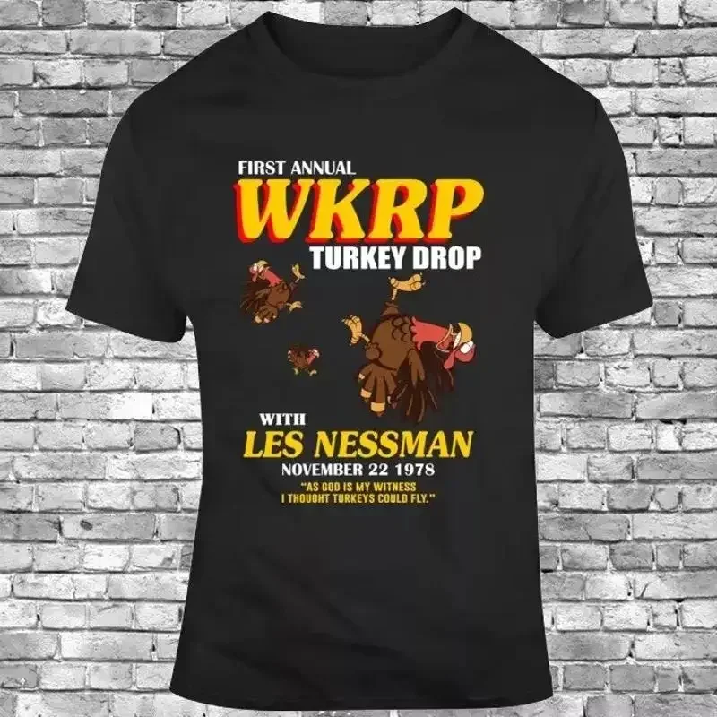 Thanksgiving Funny First Annual WKRP in Cincinnati Turkey Drop Mens T Shirt