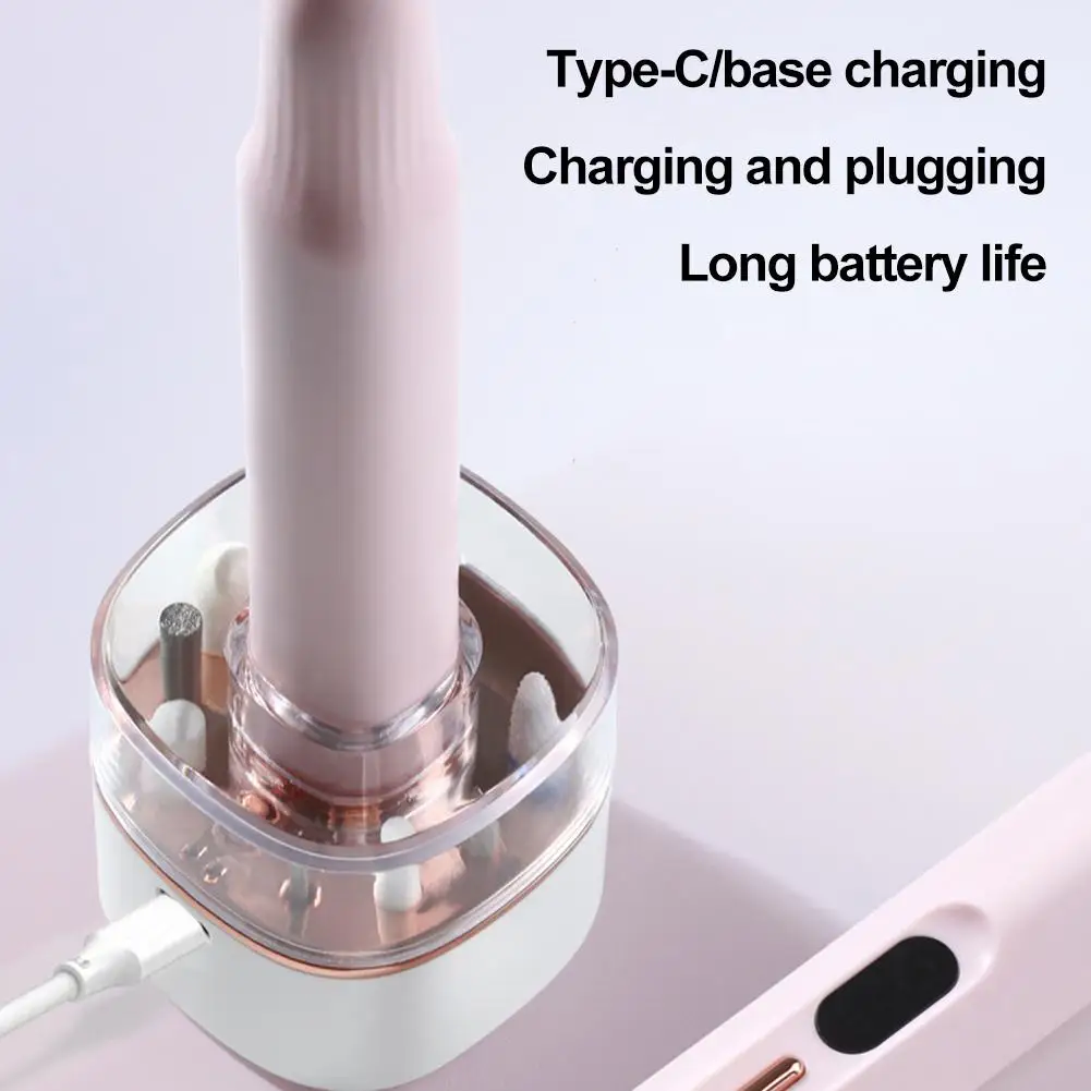 1set Professional Material Nail Drill Machine Electric Nail Sander Milling Cutter For Manicure Set Gel Polish Remover Tools