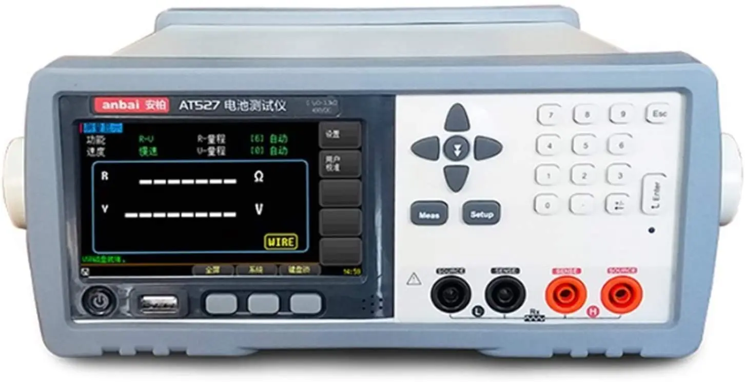 

AT527 3.3k ohm 400VDC Battery Internal Resistance Tester