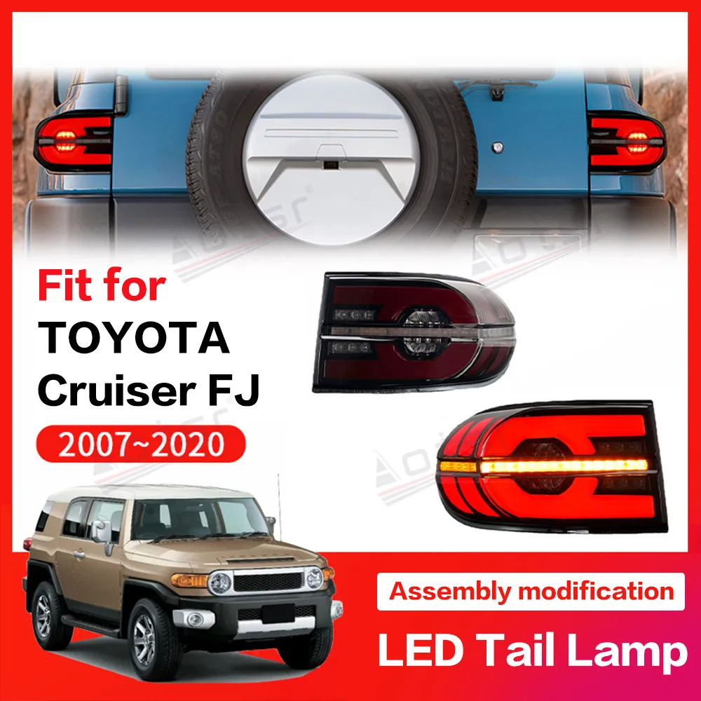 

LED Tail Light Brake For Toyota Land Cruiser FJ 2007 - 2020 Car Accessory Rear Parking Brake Turn Signal Reflector Taillight