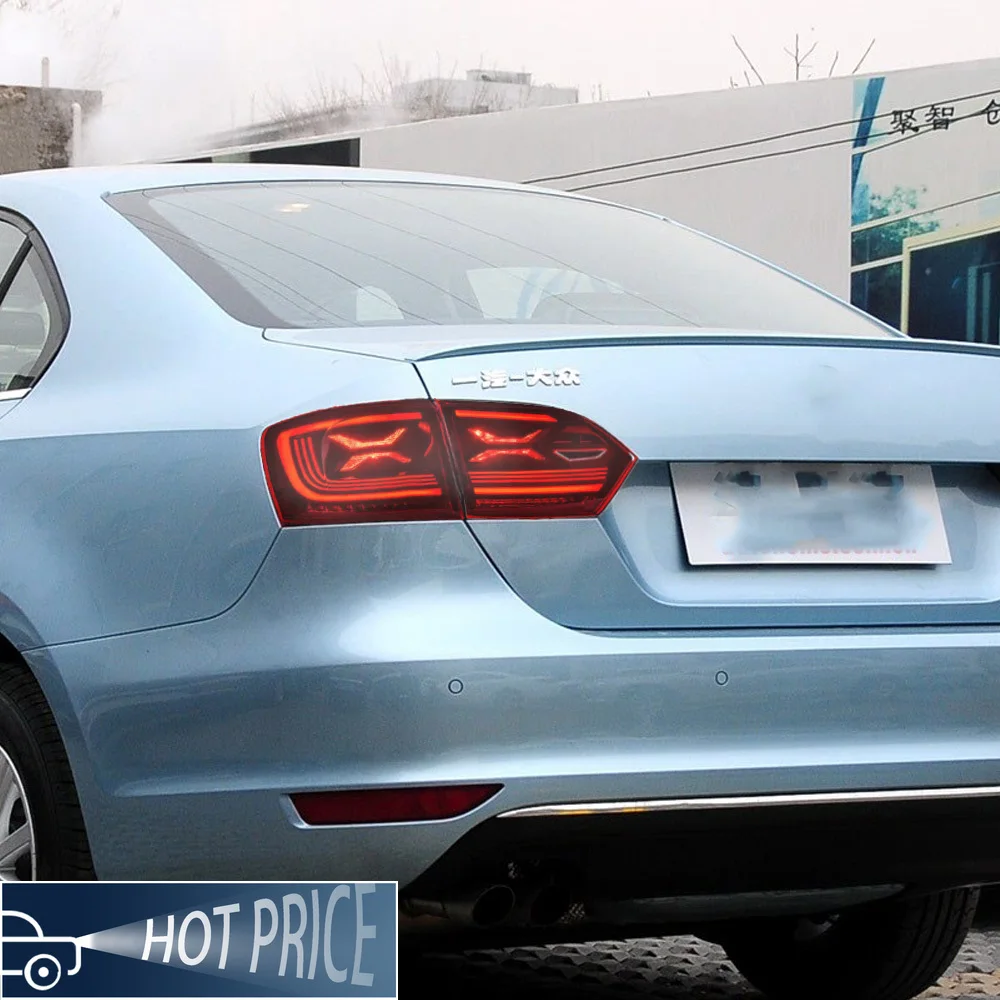 

Для VW Jetta Sagitar 2012-2014 автоматические задние фонари в сборе, обновленный 23-стиль, светодиодный эффект запуска, автомобильные задние фонари, инструменты, аксессуары