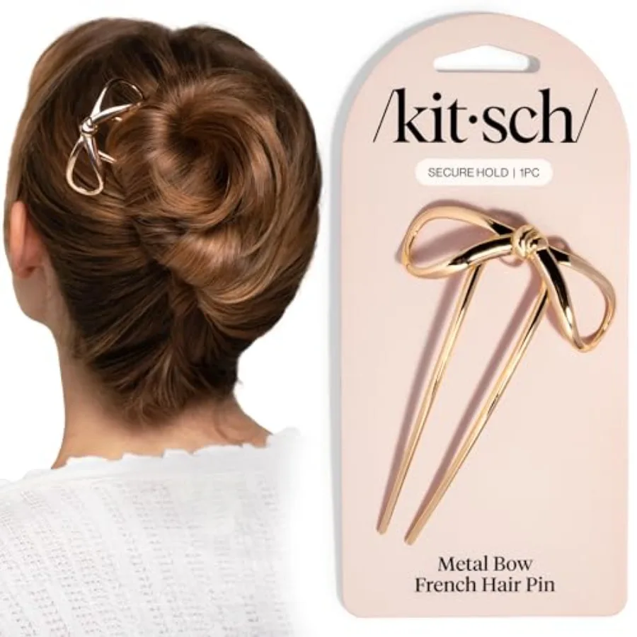 French Hair Pin with Design - Durable Hair Pin for Effortless Updos, Half-Up Style Lightweight and Ideal Gifts for Women - 1pc
