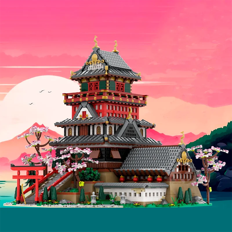 

NEW 6618PCS game Movie Series MOC Ninja Samurai Castle model DIY creative ideas christmas ChildToy Assembly Puzzle birthday Gift