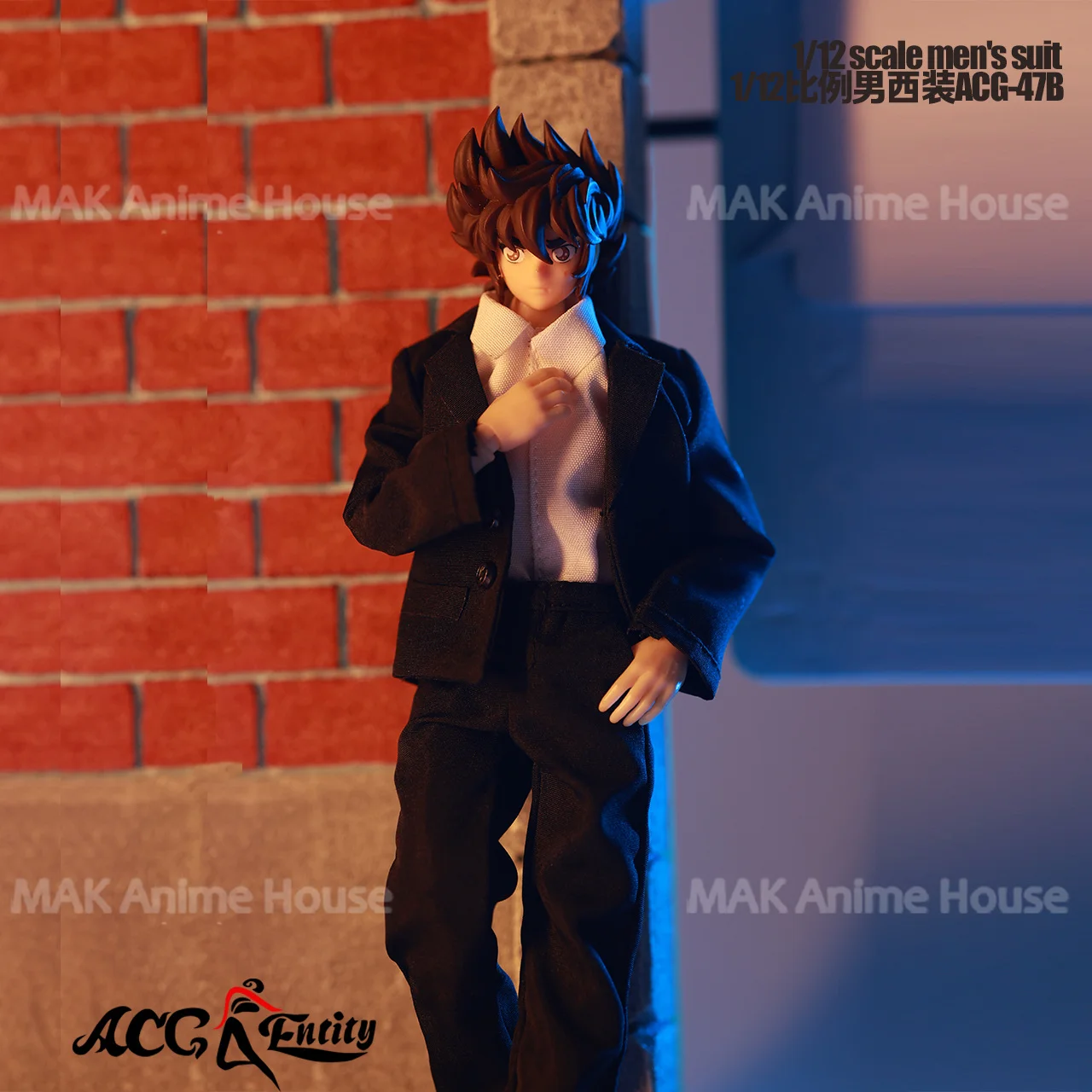 ACG-47 1/12 مقياس الذكور دعوى سترة قميص بدون أكمام السراويل القماش ملحق نموذج ل 6 ''الجندي عمل الشكل الجسم الدمى لعبة #3