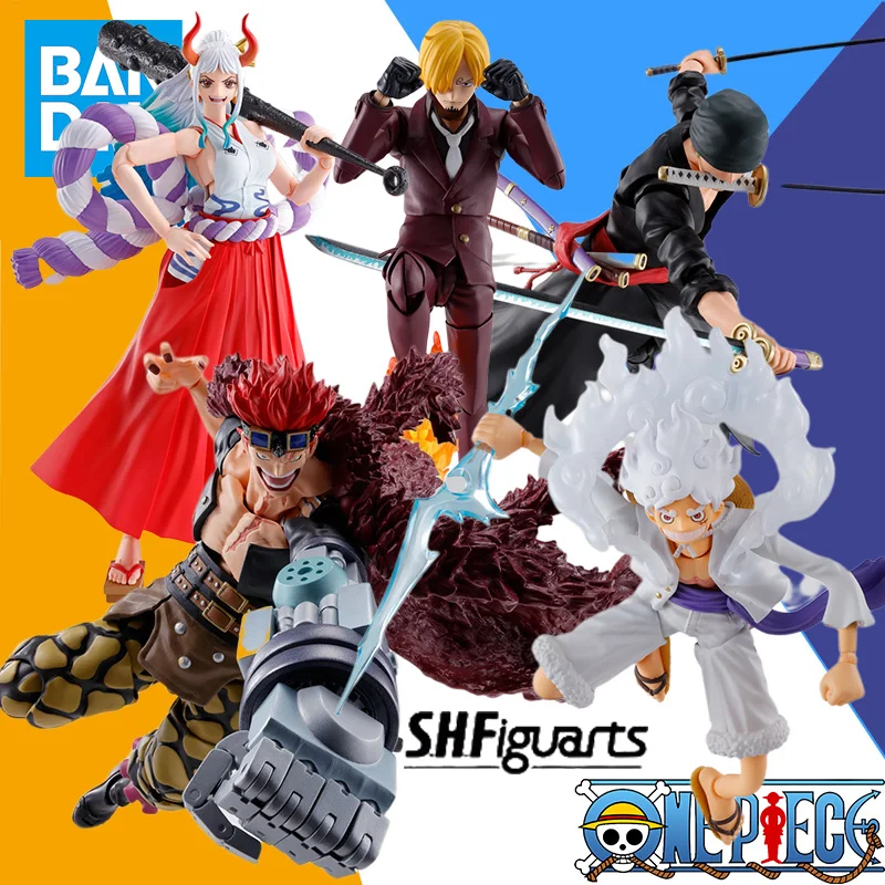 

В наличии Bandai Original S.H.Figuarts ONE PIECE MONKEY.D.LUFFY GEAR5, аниме-фигурка, модель игрушки в подарок для детей