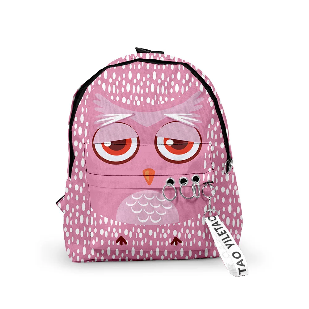 

Hip Hop Popular animal Backpacks Boys/Girls pupil School Bags 3D Print Keychains Oxford Waterproof Cute Small Backpacks