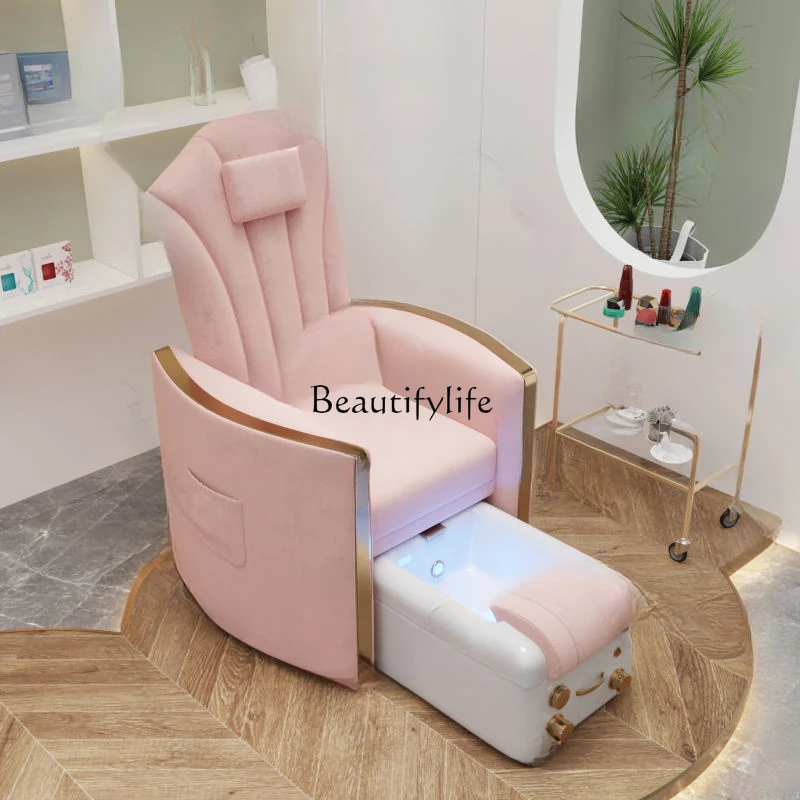 

2023 Beauty Salon New Pedicure Electric Foot Bath Sofa Recliner