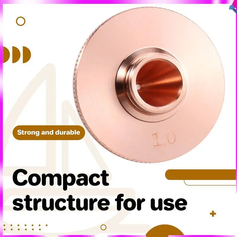 N96R 10 قطعة فوهات القطع بالليزر D28 1.0 لآلة قطع الألياف Raytools Precitec WSX طبقة واحدة فوهة مطلية بالكروم