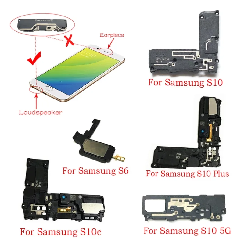 Loudspeaker For Samsung Galaxy S9 S10 5G S10e S20 Fe Plus S21 Note 8 10 20 Plus Lite Loud Speaker Buzzer Ringer Parts image 2