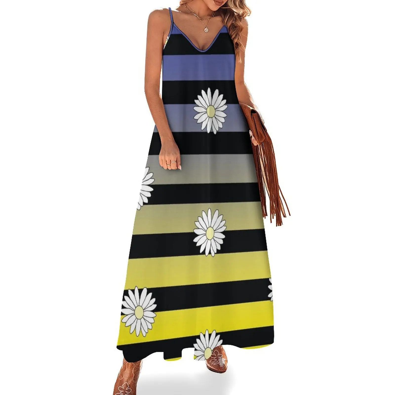 

Flower Power Sleeveless Dress festival outfit women evening dress woman long dress women Long veiled dresses