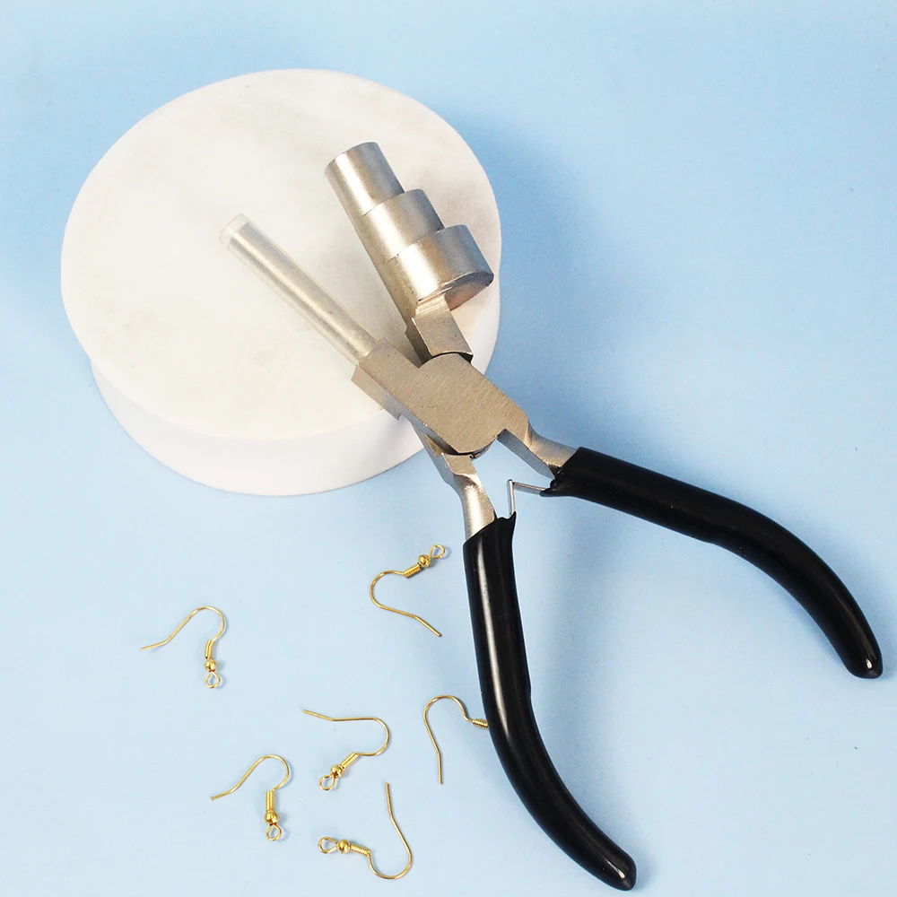 Professional Wire Bending Pliers - 3 Sizes (13/17/22mm) Stainless Steel Jewelry Tool for Looping Wrapping And Bail Making