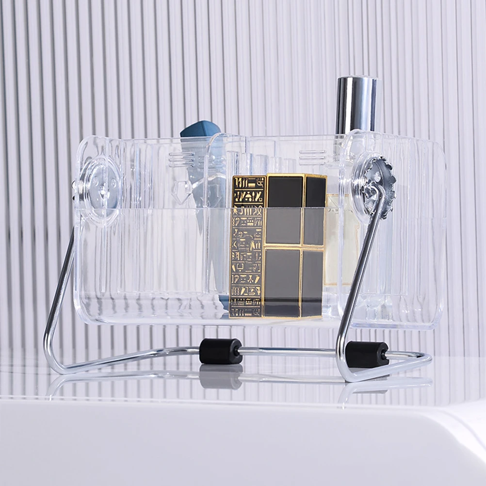

Acrylic Storage Box Desk ganizer Multi grid Holder Clear Accessories Container Remote Control Makeup Sundries ganizer Desktop