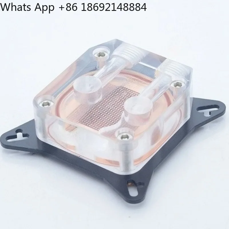 Graphics card core cold head 52-63mm acrylic cover brass baseplate computer graphics card heat dissipation two holes four holes