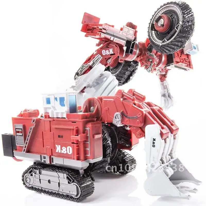 AOYI 8 IN 1 Big Size Devastator Transformation Toys Robot KO GT Action Figure Excavator Hook Crane Scraper Model Kid Gift DD04