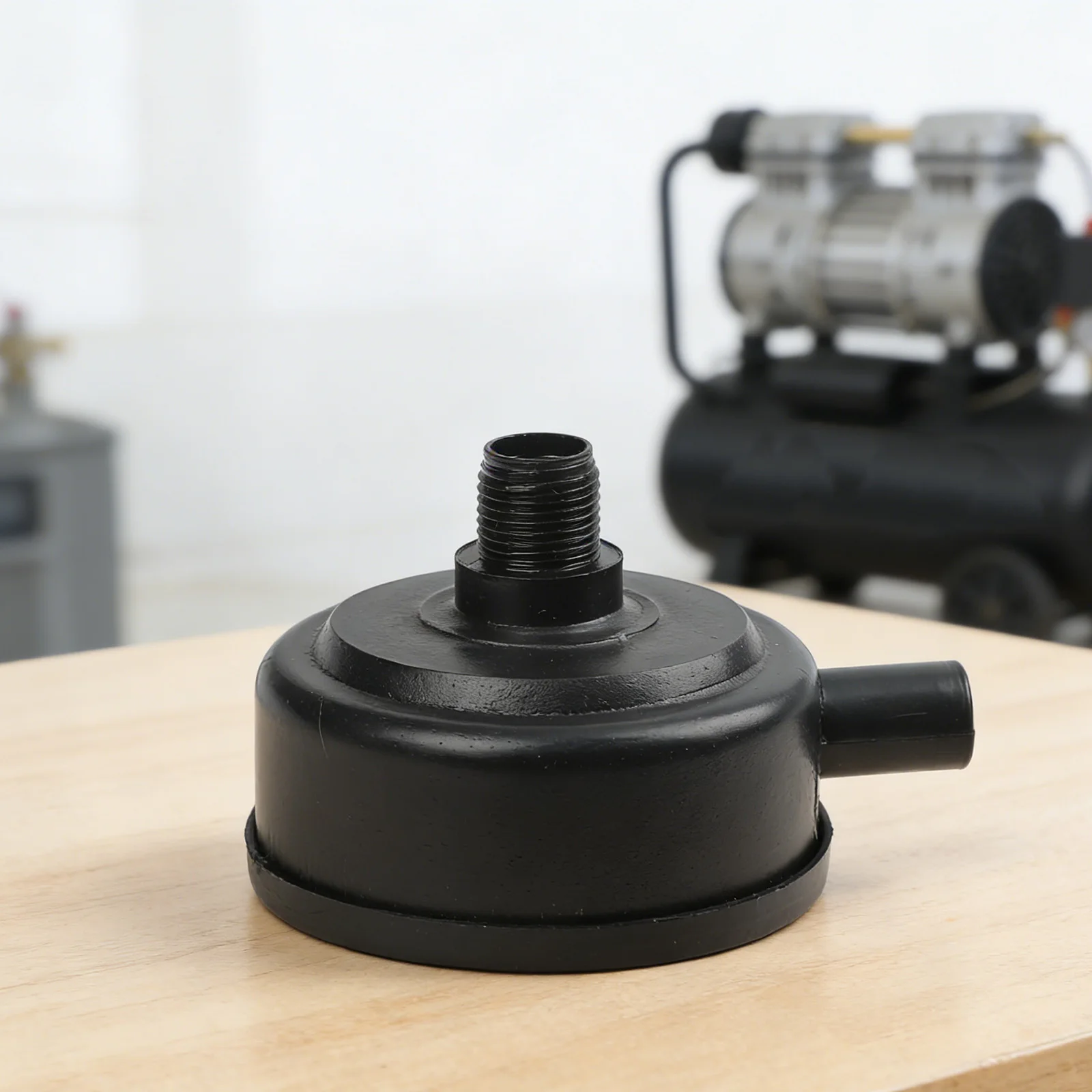 With Handle For Air Compressor Inlet Air Muffler Compressor 1 Piece 20mm Black Intake Male Muffler Plastic Case