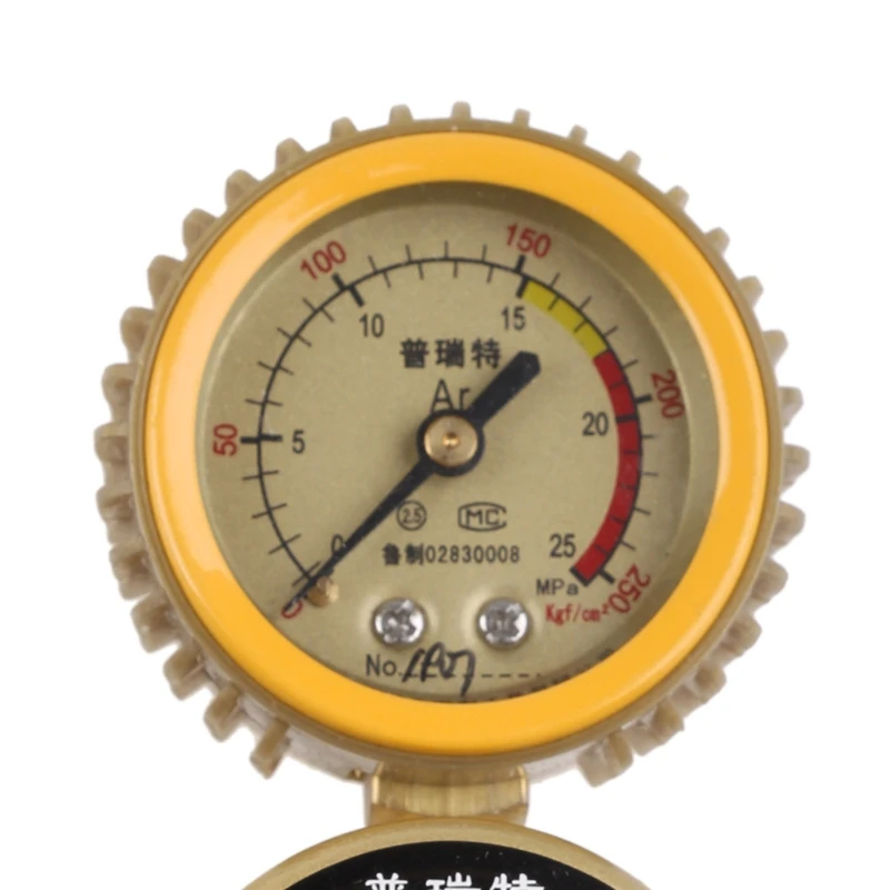 Gas Regulator Argon CO2 Pressures Reducer 8 0-25Mpa Tig Meter Welding Regulator Gauge Shock Absorption Gas