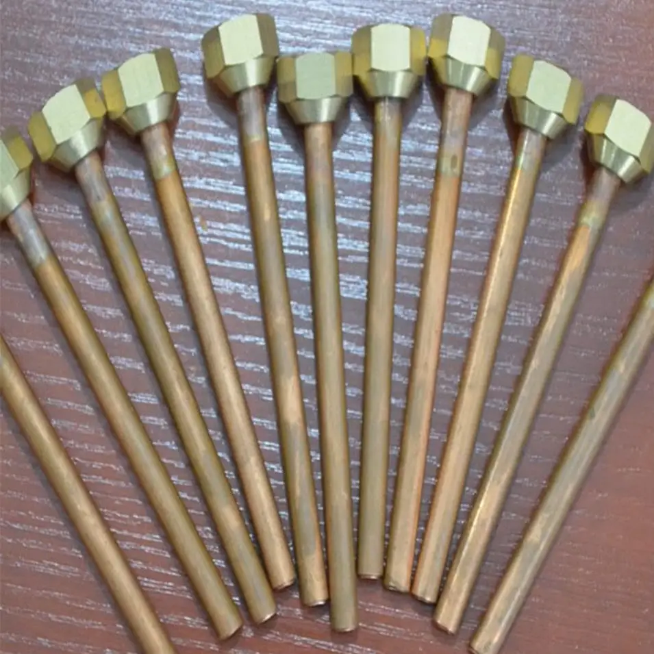 

4 pcs of copper nuts Connectors induction coil copper nut high frequency heating welding machine copper pipe copper nut