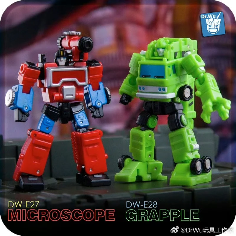 Transformation Dr.Wu DW-E25 DW-E26 DW-E27 DW-E28 Black Green Perceptor Grapple Mini Action Figure With Box