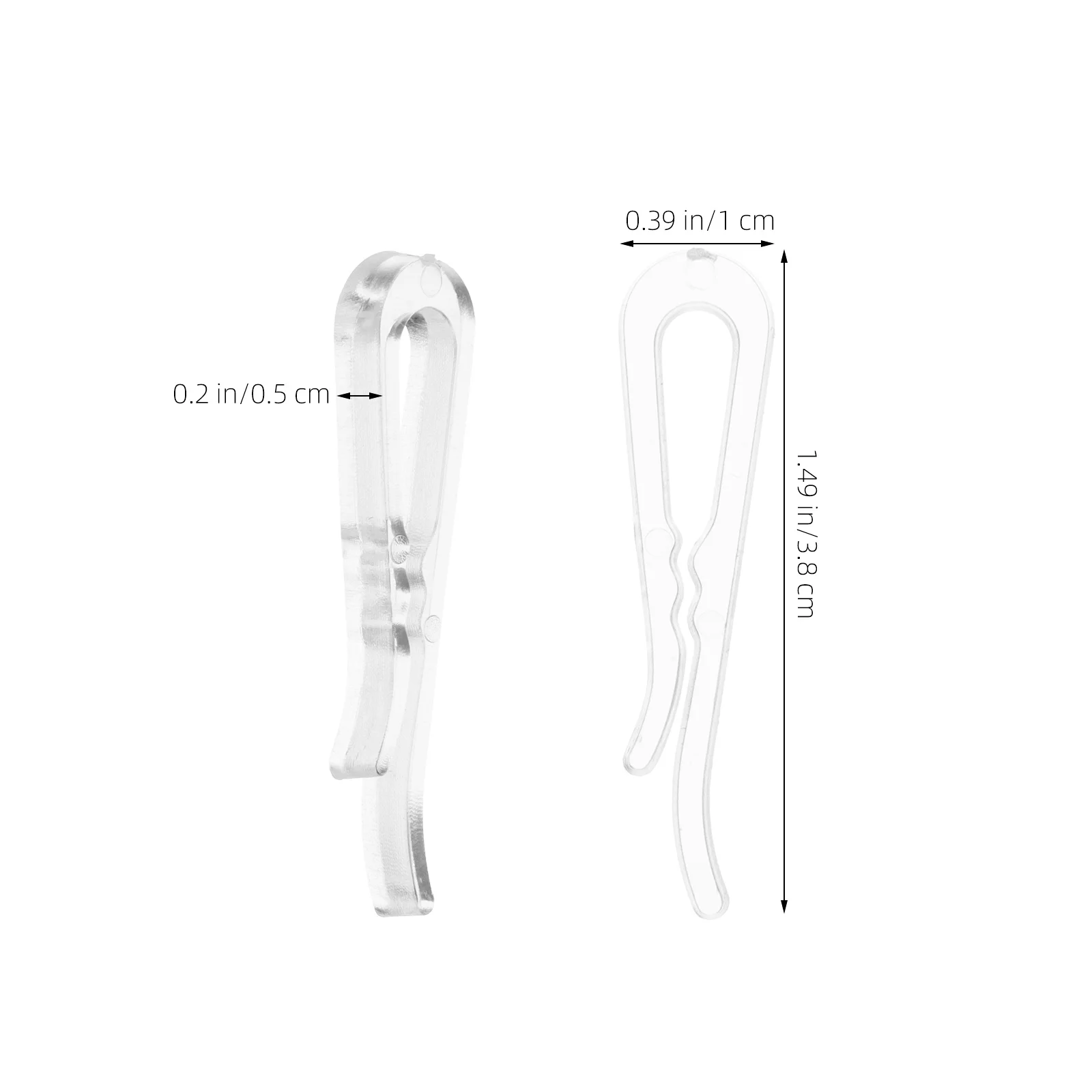 Clips transparents en plastique, 100 pièces, épingles en tissu léger sans endommager pour sécher les chaussettes, serviettes, foulards, accessoires pour vêtements