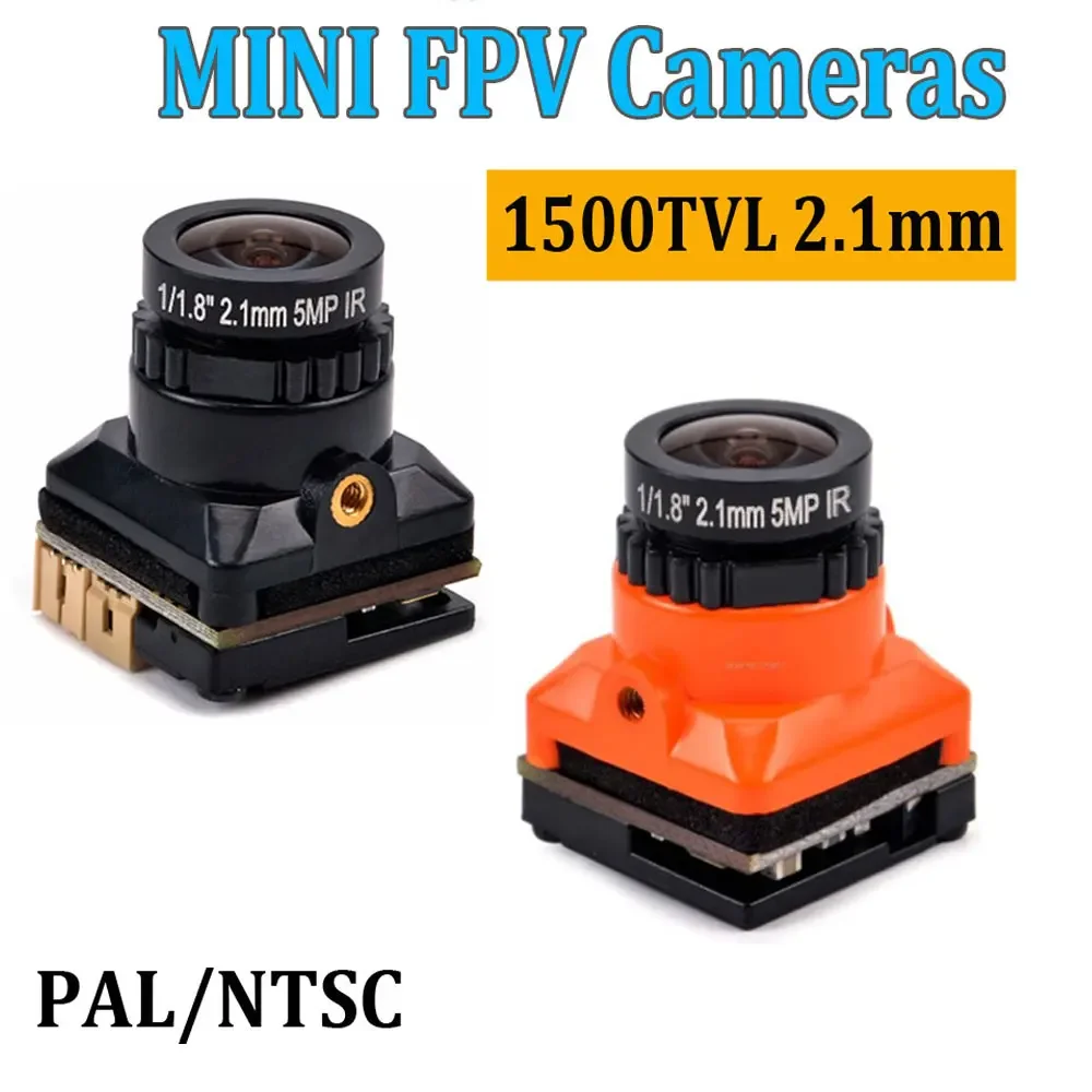 1/3 CMOS 1500TVL Mini FPV Camera 2.1mm Lens Voltage 5V-30V PAL / NTSC With OSD Internal adjustable For RC FPV Racing Drone