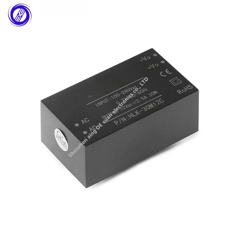 HLK-30M09C 30M12C 30M15C 30M24C 220V to 9V/12V/15V/24V 30W AC to DC Isolated Switch Regulated Power Supply Module EMC 4PINS