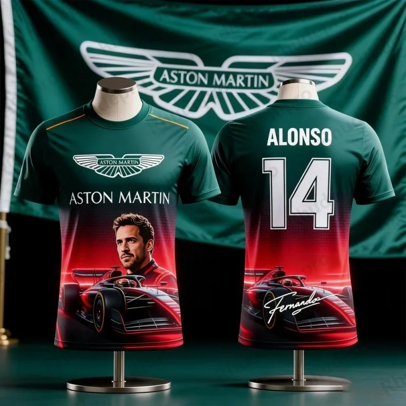 camiseta-casual-esportiva-aston-martin-team-alonso-14-f1-para-fas-colecao-comemorativa