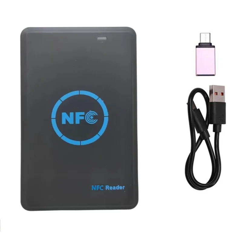 ABJF-125K 13.56M 3XUID المفاتيح NFC 5-Band قارئ الشرائح الذكية/الكاتب + HID الناسخ ناسخة العلامة استنساخ ID IC مفتاح نسخة