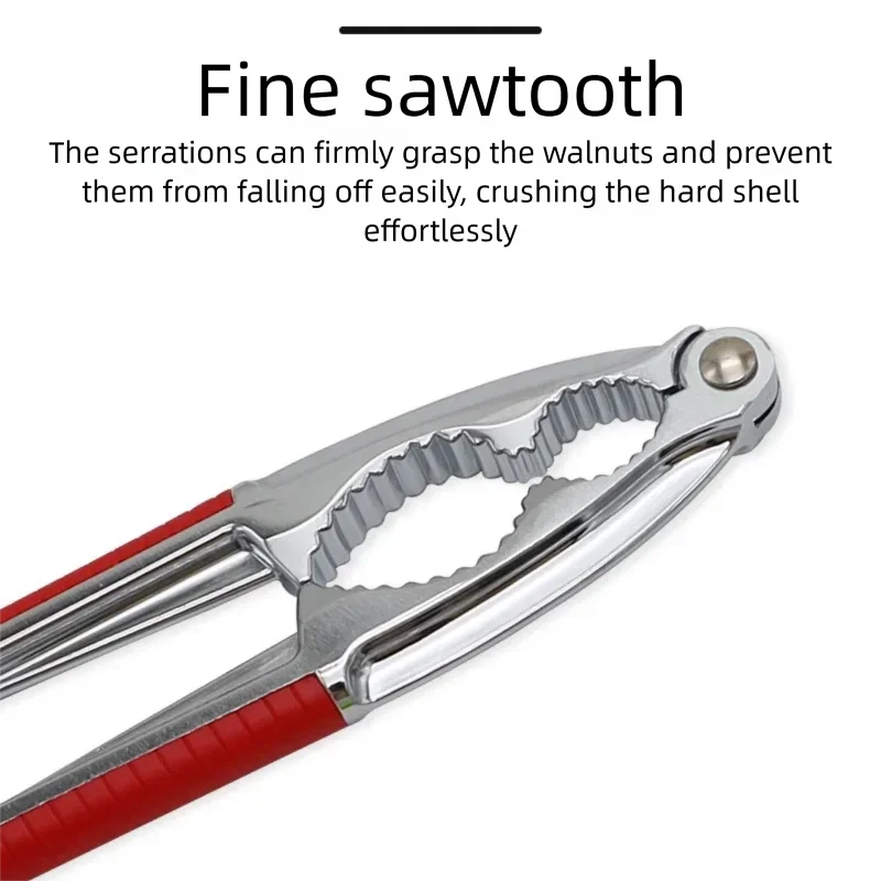 الفولاذ المقاوم للصدأ كسارة البندق الصنوبر البقان البندق كماشة سريعة الجوز المفرقع الجوز المفرقع المقشر فتاحة أداة المنزلية