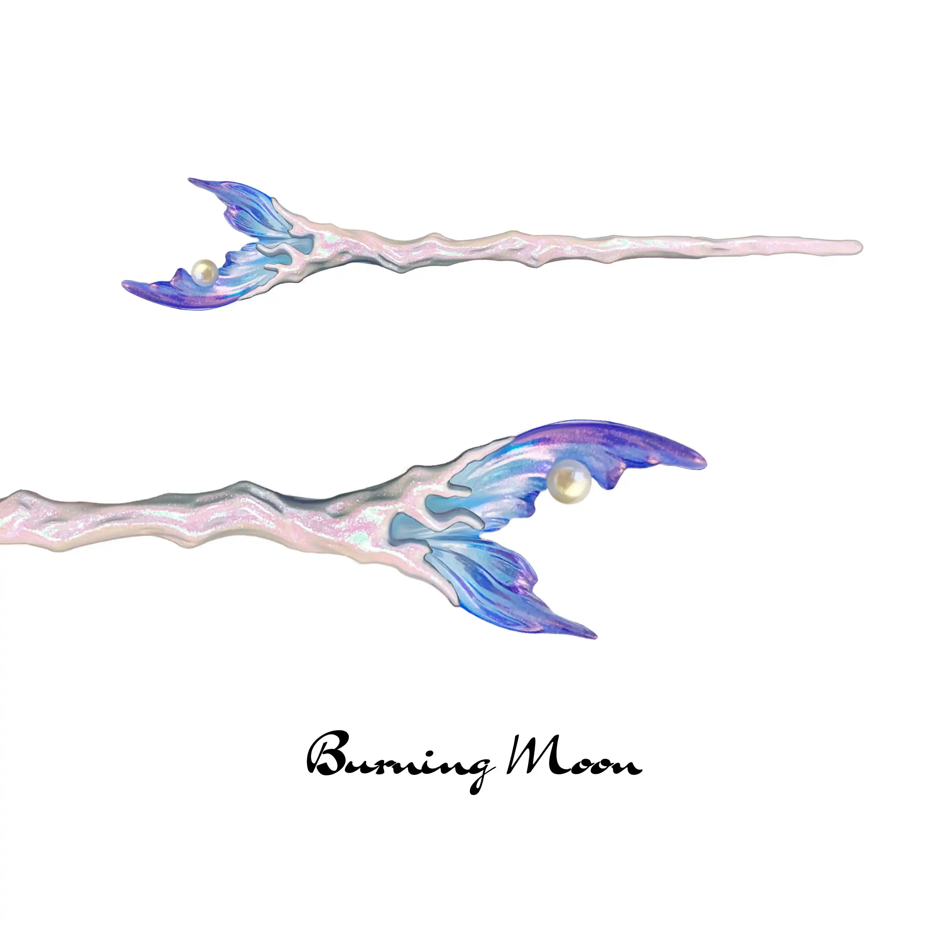 

Anime Love and Deepspace Rafayel Cosplay Cartoon Fishtail Hair Clasp Mermaid Hairpin Hairs Ornaments Garniture Xmas Gift