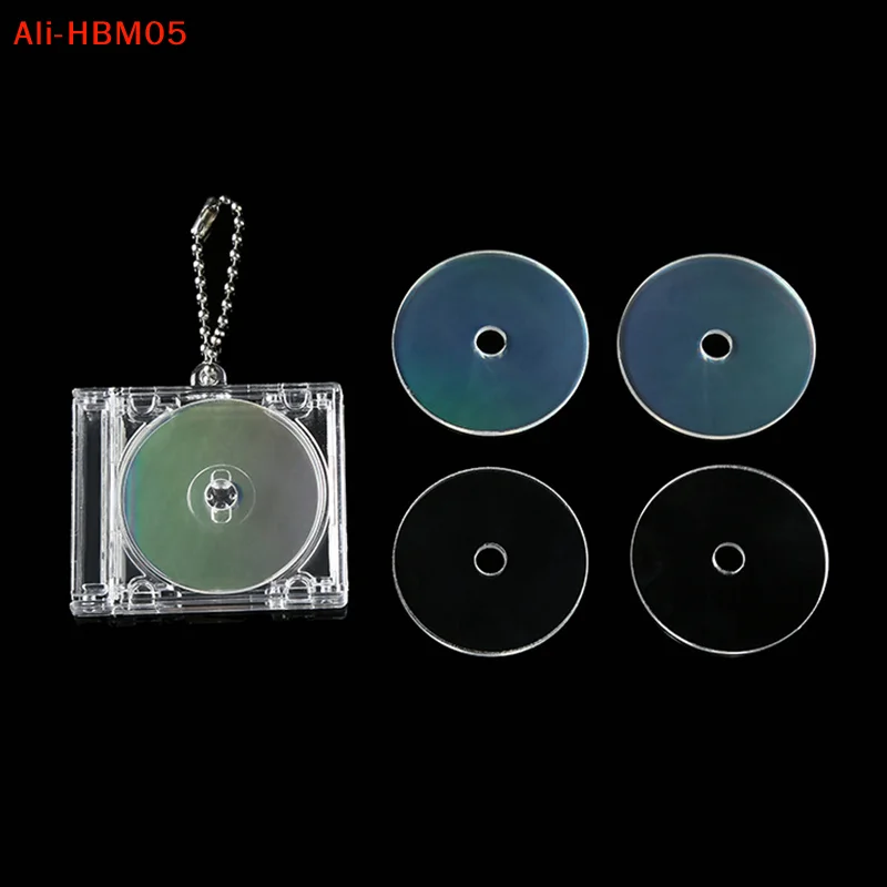 (HB05)Mini NFC Functional CD Disc Case Key Chain Peripheral Commemorative Album Key Holder For DIY Backpack Pendant