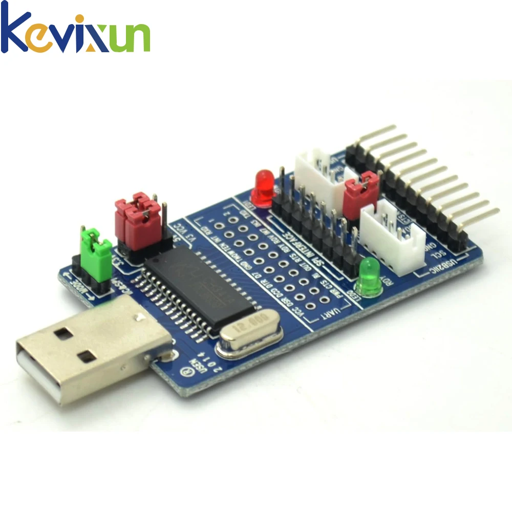 Преобразователь CH341A USB в SPI I2C IIC UART TTL ISP серийный модуль адаптера EPP/MEM для ранней отладки RS232 RS485