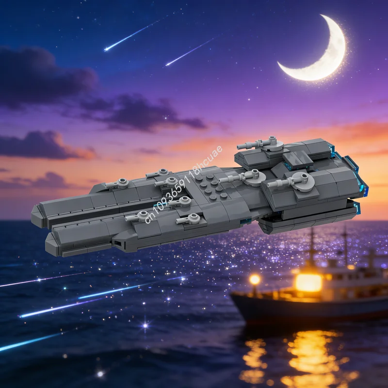 

Набор для сборки космического корабля Astraeus (353 детали), конструктор MOC, развивающая игрушка, идея для подарка на Рождество, DIY, креативная архитектура