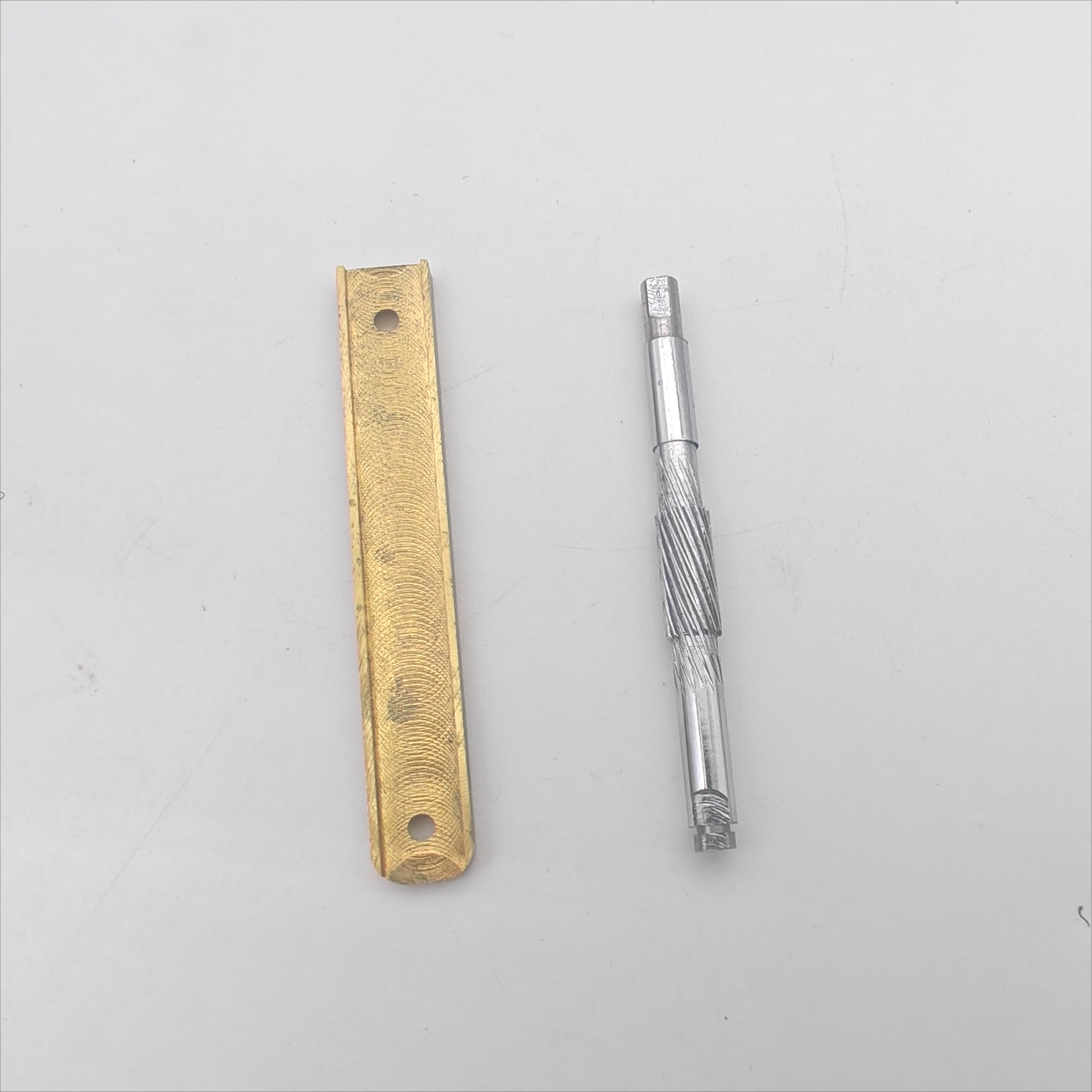 Astronomical Telescope DIY Focuser Parts Helical‑Tooth Rack with Matching Pinion Shaft 12x80mm with 75x5mm Drive Shaft