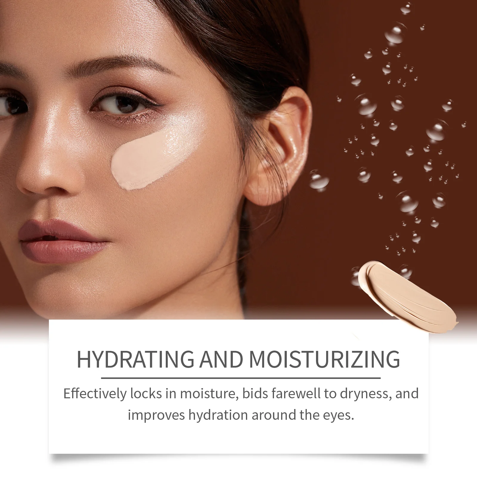 Dark Circles Concealer Long Lasting Not Easy to Remove Makeup Lightweight Skin-Friendly Full Coverage Concealer Cosmetics Makeup